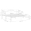 VidaXL vidaXL Pull-out Sofa Bed Frame White Metal for Day Sleeping Sleepover Guest 4