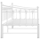 VidaXL vidaXL Pull-out Sofa Bed Frame White Metal for Day Sleeping Guest Sleepover 4