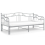 VidaXL vidaXL Pull-out Sofa Bed Frame Grey Metal for Day Sleeping Sleepover Guest 10