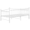 VidaXL vidaXL Pull-out Sofa Bed Frame White Metal for Day Sleeping Guest Sleepover 5