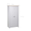 VidaXL vidaXL Solid Pine Panama Range Wardrobe White Clothes Bedroom Cabinet Closet 6