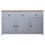 VidaXL vidaXL Solid Wood Pine Sideboard Grey 3 Drawers 3 Doors Storage Chest Cabinet 7