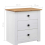 VidaXL vidaXL Solid Wood Pine Bedside Cabinet White 3 Drawers Night Stand Sideboard 9