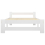 VidaXL vidaXL Solid Wood Pine Bed Frame White 90x200 cm Wooden Bedstead Bed Base 4