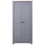 VidaXL vidaXL Solid Pine Panama Range Wardrobe Grey Clothes Bedroom Cabinet Closet 3