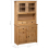 VidaXL vidaXL Solid Wood Pine Panama Range Highboard Solid Wooden Furniture Cabinet 7