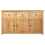 VidaXL vidaXL Solid Wood Pine Sideboard 3 Drawers 3 Doors Storage Chest Side Cabinet 5