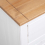 VidaXL vidaXL Solid Wood Pine Sideboard White 3 Drawers 3 Doors Storage Chest Cabinet 10