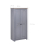 VidaXL vidaXL Solid Pine Panama Range Wardrobe Grey Clothes Bedroom Cabinet Closet 4
