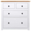 VidaXL vidaXL Solid Wood Pine Sideboard White Panama Range Drawer Cabinet Nightstand 7