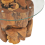 VidaXL vidaXL Solid Teak Driftwood Coffee Table 60cm Glass Tabletop Telephone Stand 5