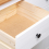 VidaXL vidaXL Solid Wood Pine Sideboard White 3 Drawers 3 Doors Storage Chest Cabinet 11