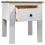 VidaXL vidaXL Solid Wood Pine Bedside Cabinet Panama Range White Bedroom Cabinet 6