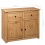 VidaXL vidaXL Solid Wood Pine Sideboard 2 Drawers 2 Doors Storage Chest Side Cabinet 10