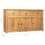 VidaXL vidaXL Solid Wood Pine Sideboard 3 Drawers 3 Doors Storage Chest Side Cabinet 7