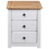 VidaXL vidaXL Solid Wood Pine Bedside Cabinet White 3 Drawers Night Stand Sideboard 7