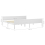 VidaXL vidaXL Solid Wood Pine Bed Frame White 200x200 cm Wooden Bedstead Bed Base 6