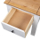 VidaXL vidaXL Solid Wood Pine Bedside Cabinet Panama Range White Bedroom Cabinet 8