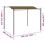 VidaXL vidaXL Pavillon 3x2,4 m Taupe 180 g/m² 6