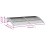 VidaXL vidaXL Türvordach Schwarz 150x75 cm Polycarbonat 7