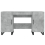 VidaXL (concrete grey) vidaXL Desk Computer Desk Writing Table Office Table Work Desk Engineered Wood 6