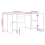 VidaXL (white) vidaXL Desk Computer Desk Writing Table Office Work Desk White Engineered Wood 8