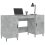 VidaXL (concrete grey) vidaXL Desk Computer Desk Writing Table Office Work Desk White Engineered Wood 5