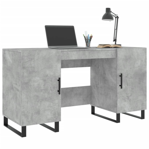 VidaXL (concrete grey) vidaXL Desk Computer Desk Writing Table Office Table Work Desk Engineered Wood 2