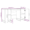 VidaXL (concrete grey) vidaXL Desk Computer Desk Writing Table Office Table Work Desk Engineered Wood 4