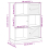VidaXL (brown) vidaXL Bookcase Bookshelf Storage Shelf Storage Rack VIGO Solid Wood Pine 10
