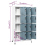 VidaXL (light grey and dark grey, 90 x 45 x 180 cm) vidaXL Locker Cabinet Steel Office Storage Locker Cabinet Multi Colours/Models 10