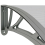VidaXL vidaXL Türvordach Grau 300x75 cm Polycarbonat 6
