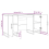 VidaXL (white) vidaXL Desk Computer Desk Writing Table Office Table Work Desk Engineered Wood 6