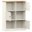 VidaXL (white) vidaXL Bookcase Bookshelf Storage Shelf Storage Rack VIGO Solid Wood Pine 6