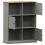 VidaXL (grey) vidaXL Bookcase Bookshelf Storage Shelf Storage Rack VIGO Solid Wood Pine 6