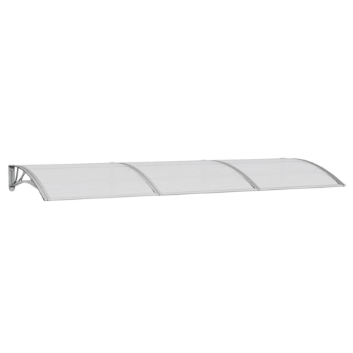 VidaXL vidaXL Türvordach Grau 300x100 cm Polycarbonat 2
