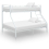 vidaXL Bunk Bed Frame White Metal 140x200cm/90x200cm Solid Bedroom Single Bed 1