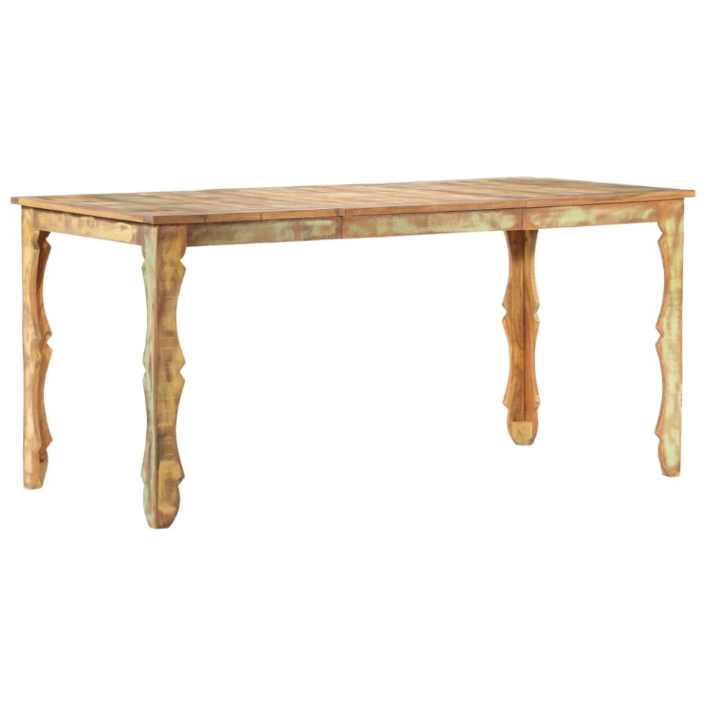 vidaXL Dining Table 160x80cm Solid Reclaimed Wood Kitchen Dinner Room Tables