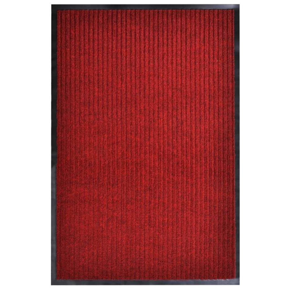 vidaXL Door Mat PVC Home Garden Red 117x220cm Welcome Entrance Rug Carpet