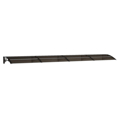 VidaXL vidaXL Türvordach Schwarz 400x75 cm Polycarbonat