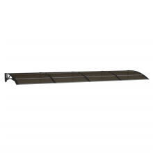 vidaXL Türvordach Schwarz 400 x 100 cm Polycarbonat
