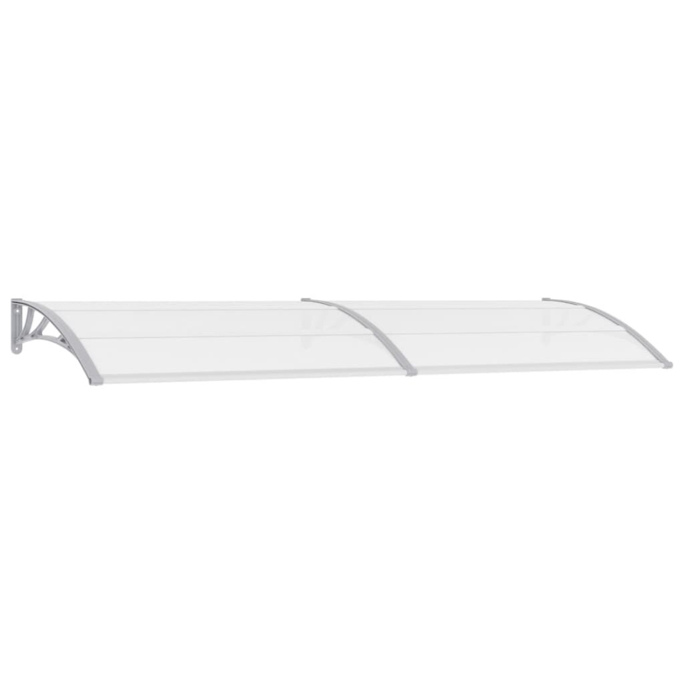 Vidaxl Door Canopy Grey 300X100cm Pc Window Rain Porch Shade Awning Shelter