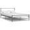 vidaXL Bettgestell Grau Metall 160200 cm 1