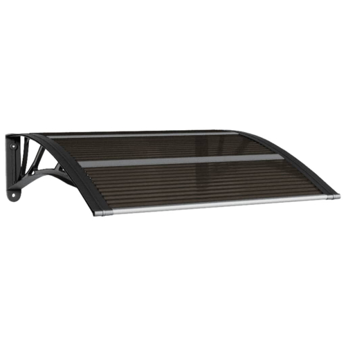 VidaXL vidaXL Türvordach Schwarz 80x75 cm Polycarbonat