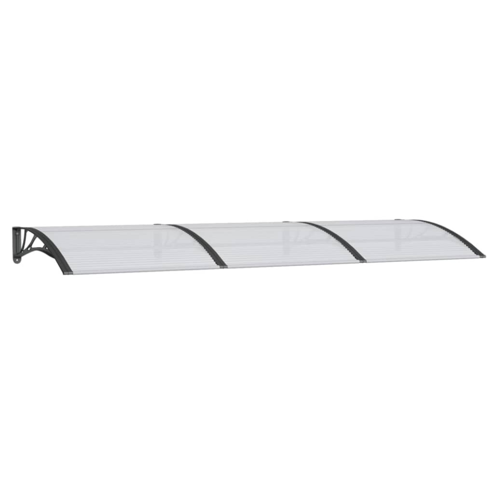 vidaXL Door Canopy Black 300x100 cm Polycarbonate Outdoor Awning Rain Shelter