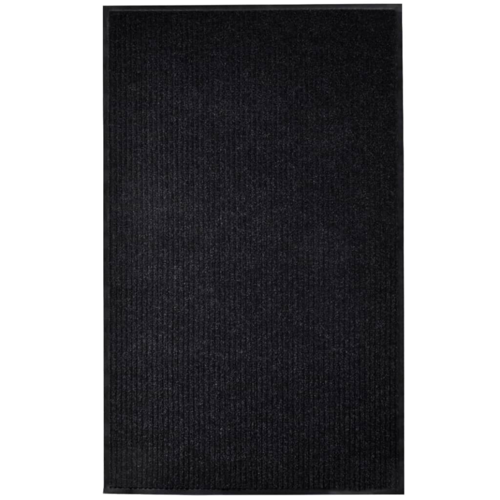 vidaXL Door Mat PVC Home Garden Black 117x220cm Welcome Entrance Rug Carpet