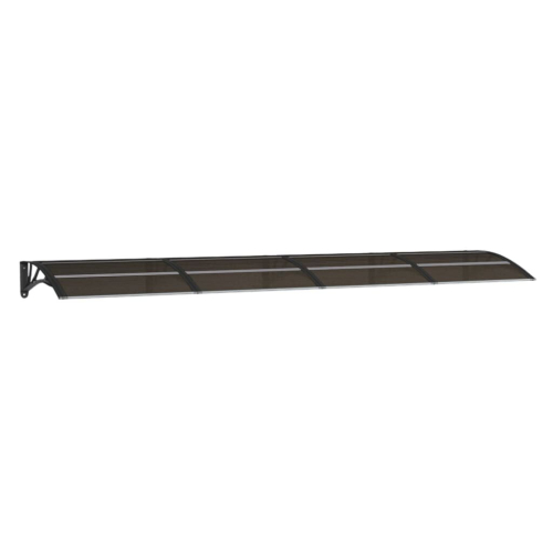 VidaXL vidaXL Türvordach Schwarz 350x75 cm Polycarbonat