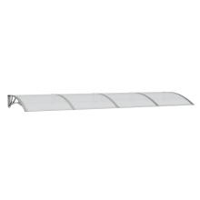 vidaXL Türvordach Grau 350 x 100 cm Polycarbonat