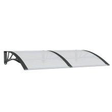 vidaXL Türvordach Schwarz 150x100 cm Polycarbonat