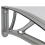 VidaXL vidaXL Türvordach Grau 150x100 cm Polycarbonat 6